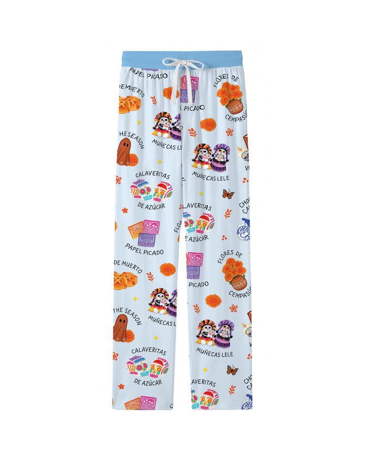 Tis the Dia De Muertos Bamboo Men's Pajama Set