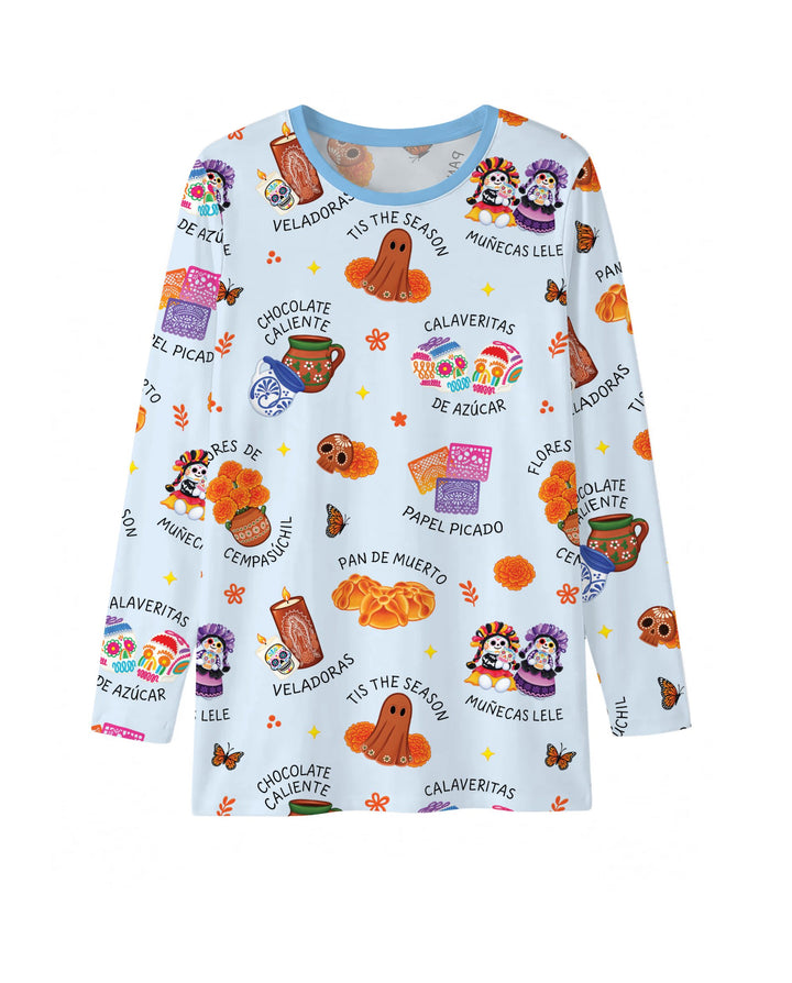 Tis the Dia De Muertos Bamboo Men's Pajama Set