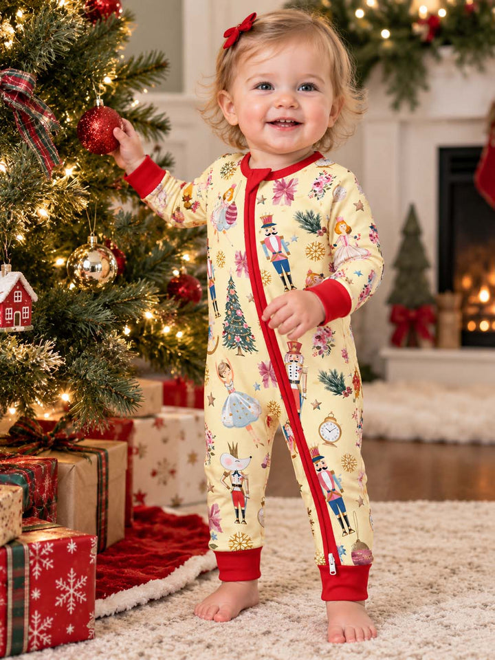 Nutcracker Ballet Christmas Bamboo Convertible Zippy