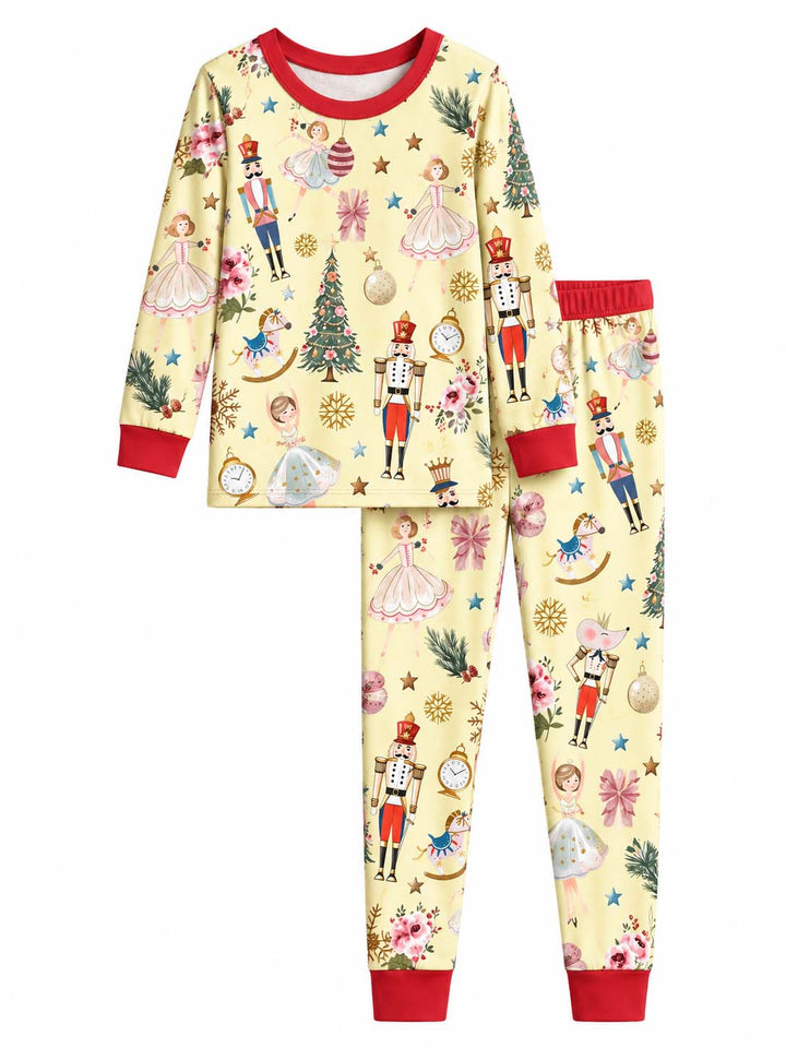 Nutcracker Ballet Christmas Bamboo Two Piece Long Sleeve Pajama Set