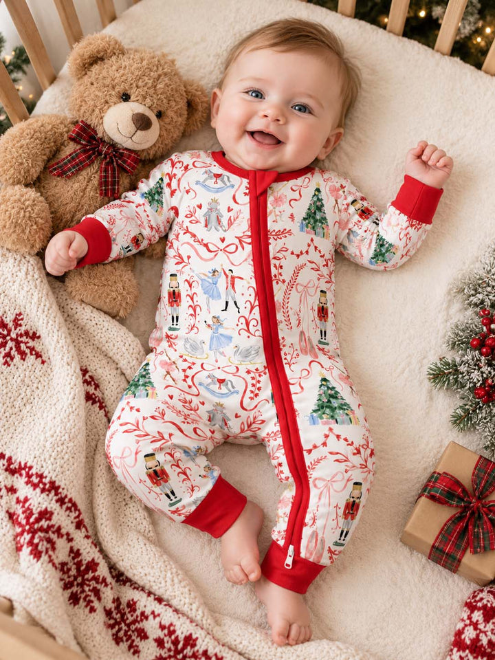 Nutcracker Christmas Ballet Bamboo Convertible Zippy