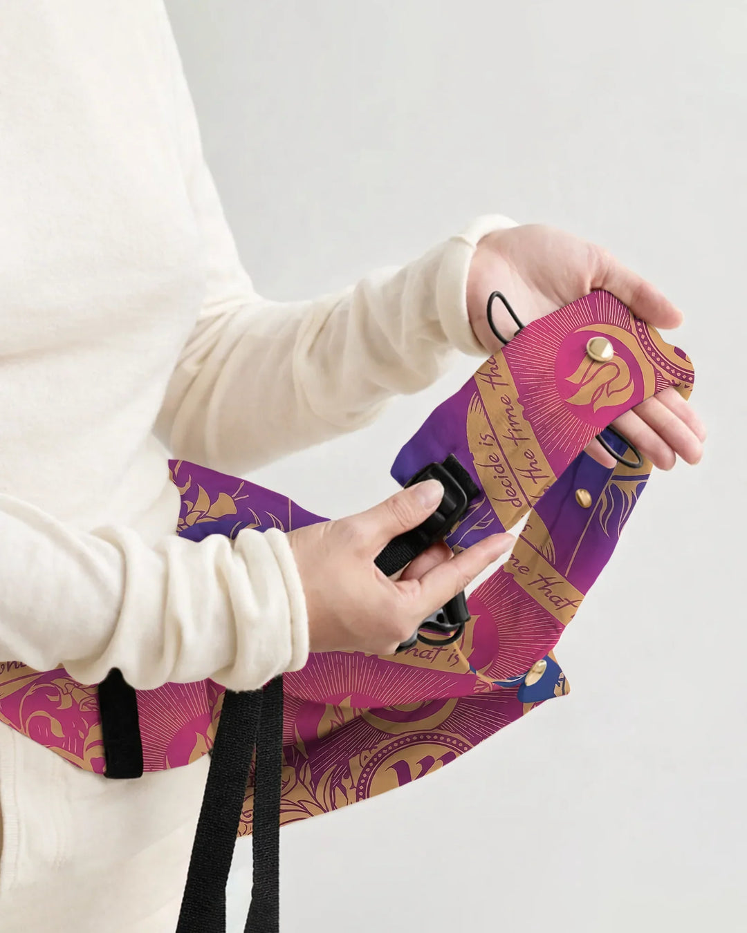 Mystic Fire Emblem Gradient Scroll Baby Carrier