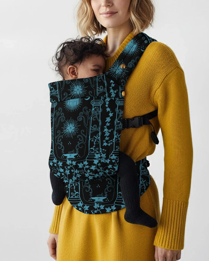 Midnight Celestial Garden Scroll Baby Carrier
