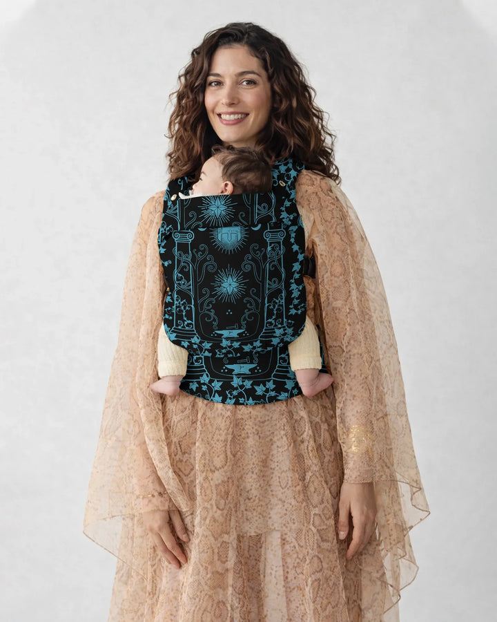Midnight Celestial Garden Scroll Baby Carrier