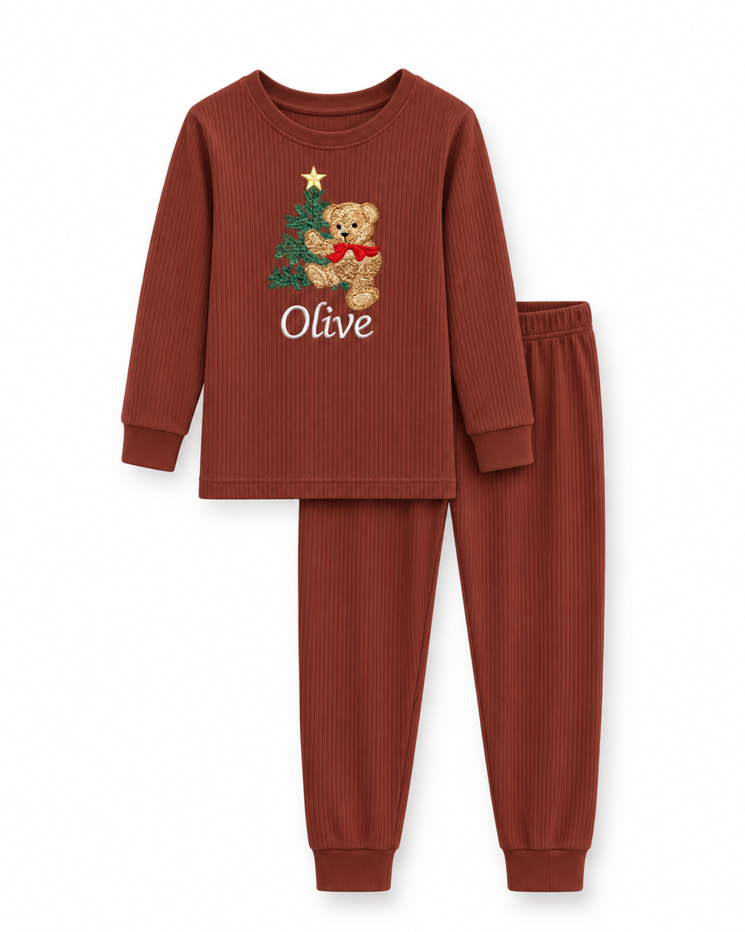 Template Bamboo Two Piece Long Sleeve Pyjamas Set