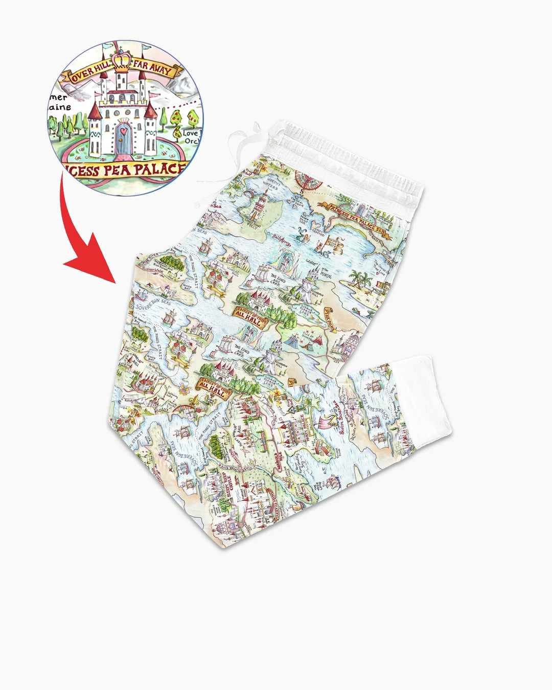 Once Upon A Map Mommy & Baby Matching Bamboo Women Pajama Set