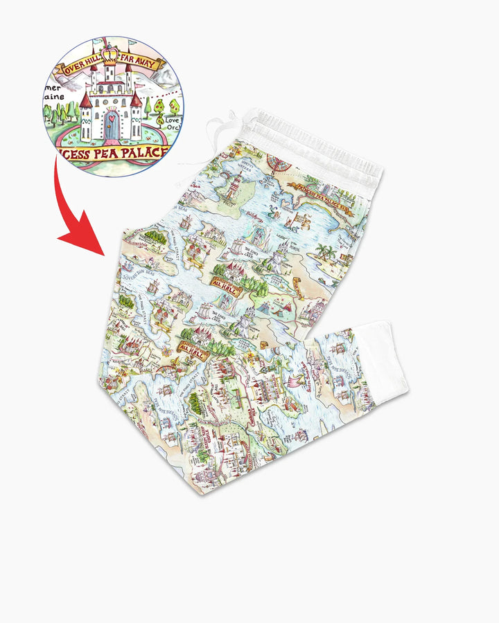 Once Upon A Map Mommy & Baby Matching Bamboo Women Pajama Set