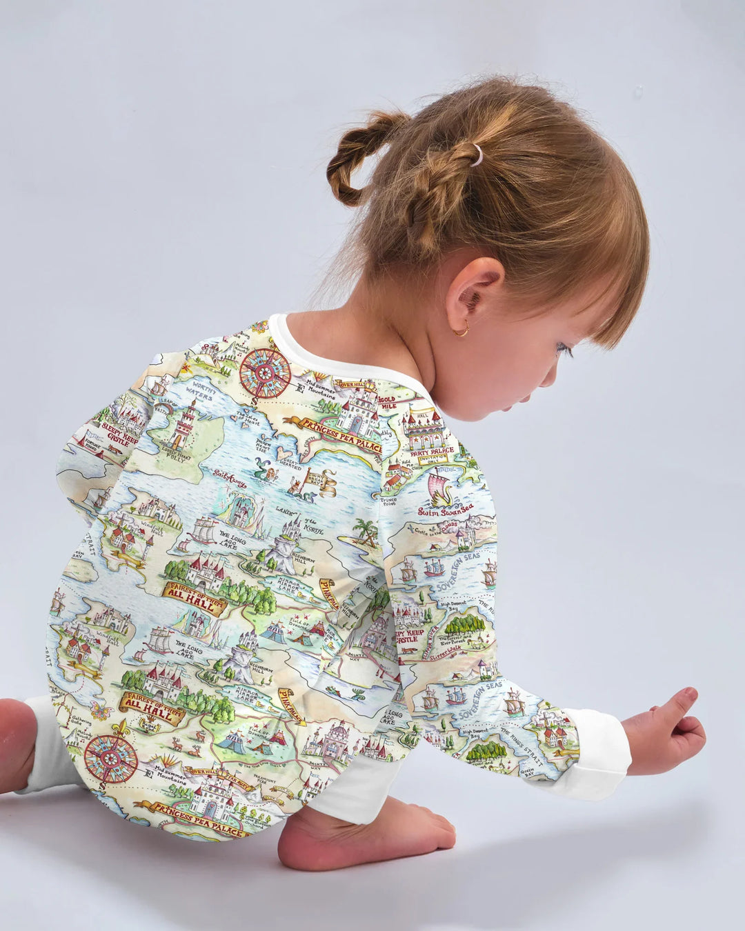 Once Upon A Map Mommy & Baby Matching Bamboo Convertible Zippy