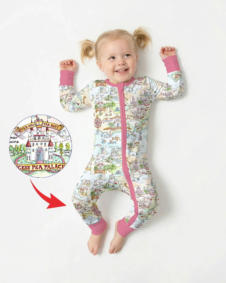 Once Upon A Map Mommy & Baby Matching Bamboo Convertible Zippy