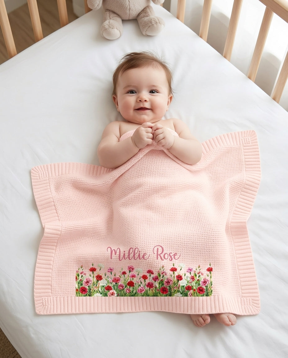 Floral Baby Baby Cotton Blanket