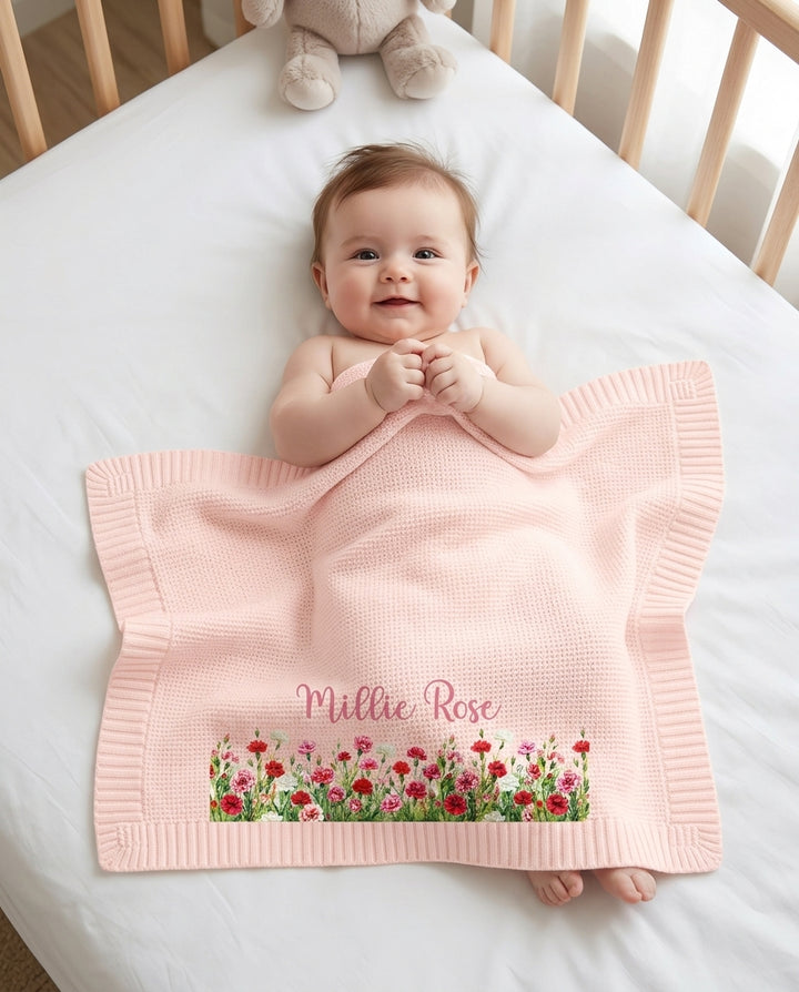 Floral Baby Baby Cotton Blanket