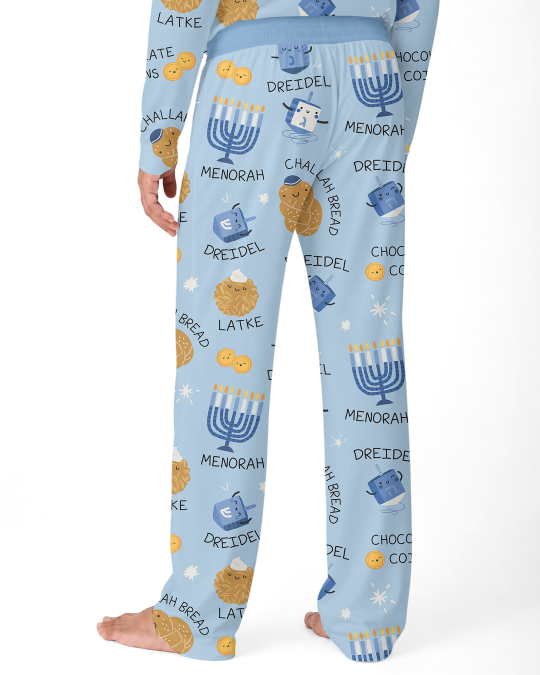 Hanukkah Family Matching  Bamboo Men's Pajama Set
