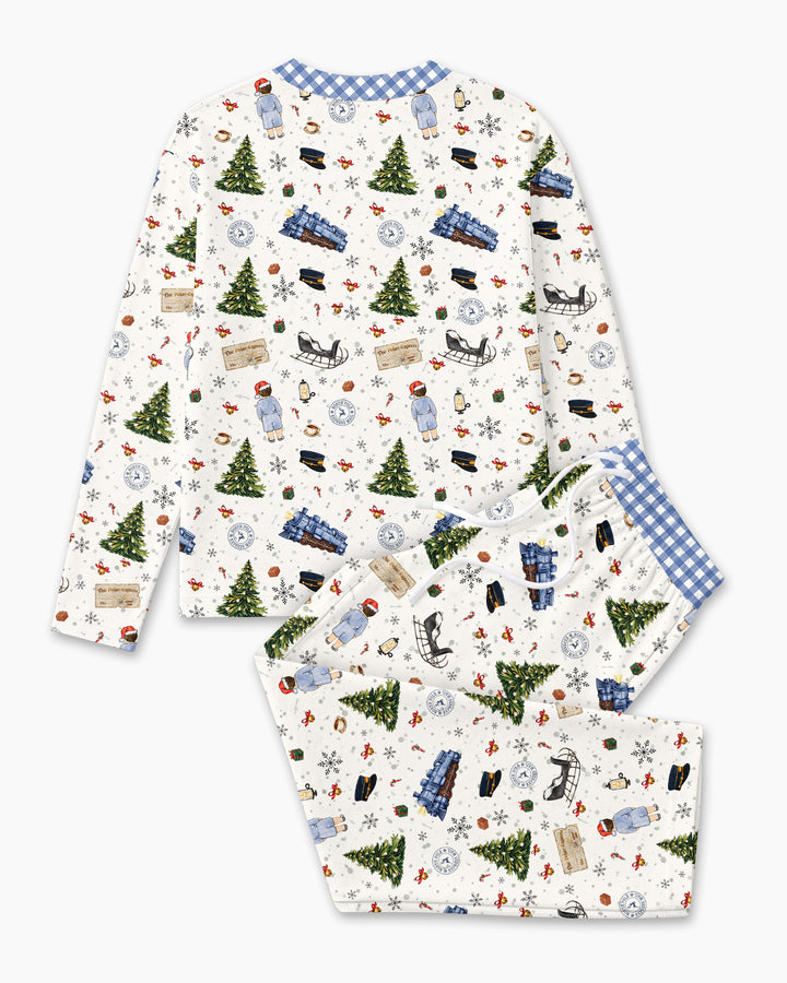 Custom Name North Pole Adventure Bamboo Men's Pajama Set