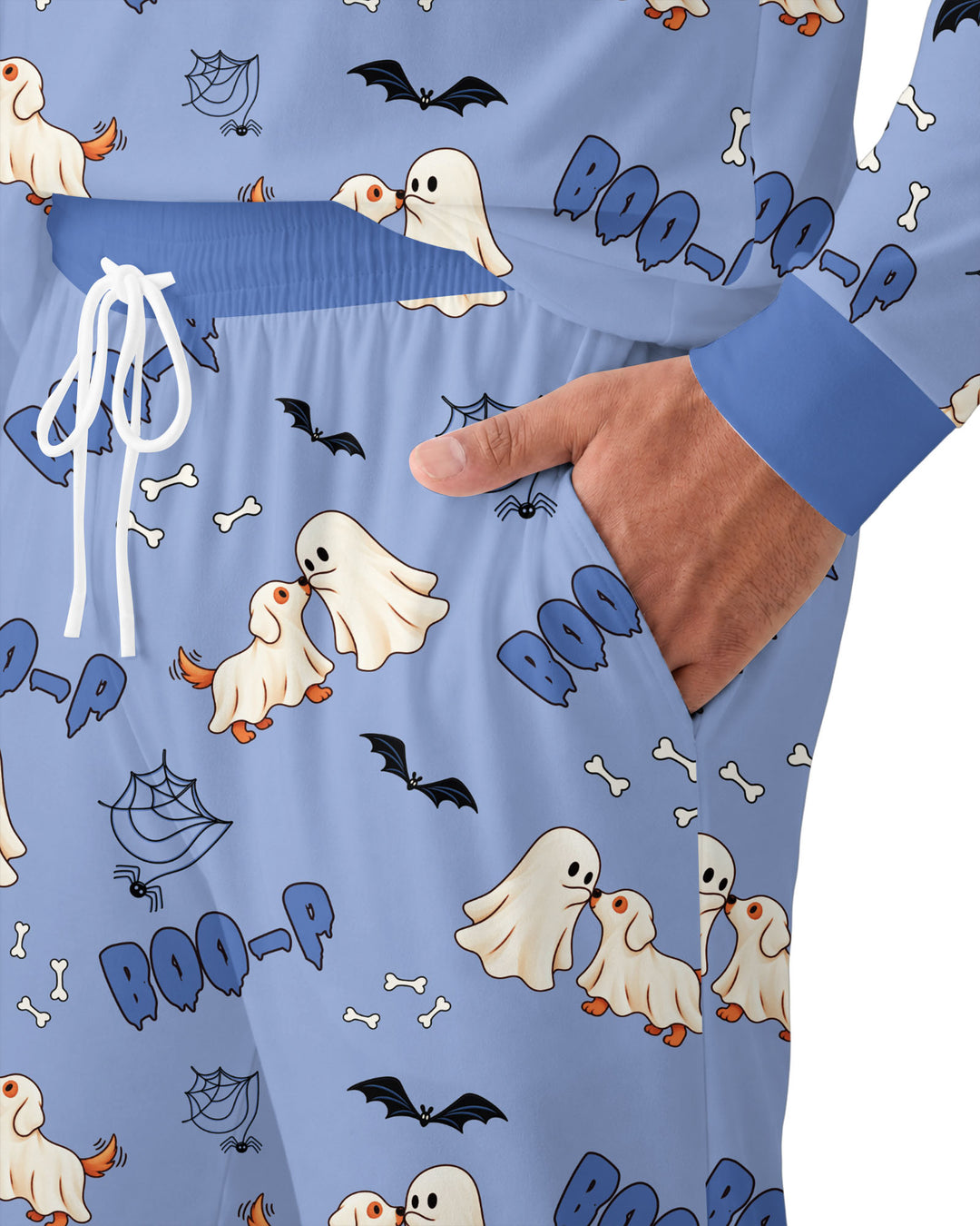 Boo-P Ghost Dog Bamboo Men's Pajama Set
