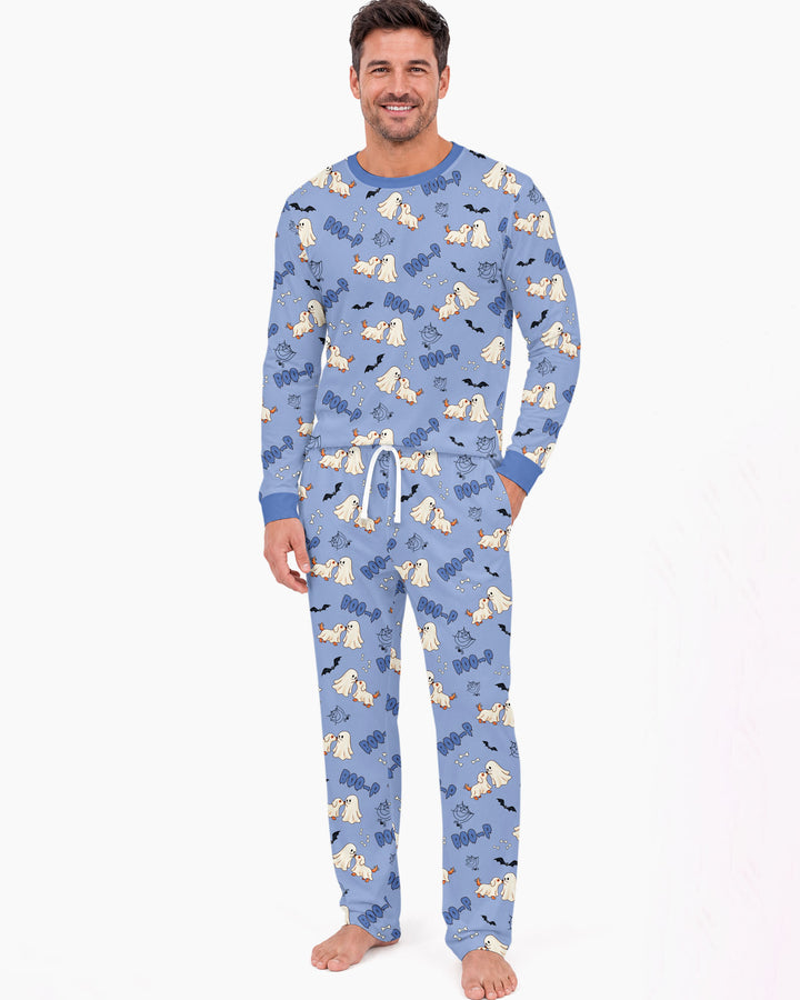Boo-P Ghost Dog Bamboo Men's Pajama Set