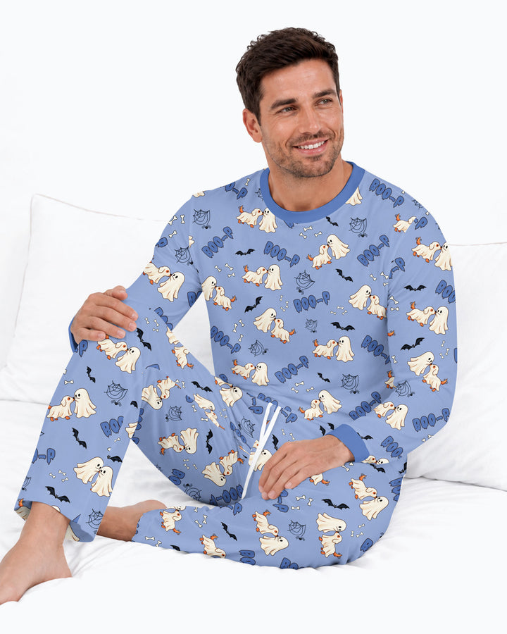 Boo-P Ghost Dog Bamboo Men's Pajama Set