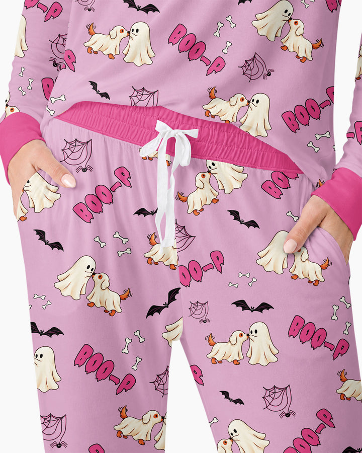 Boo-P Ghost Dog Bamboo Women Pajama Set