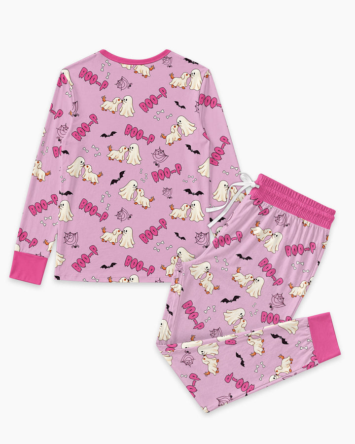 Boo-P Ghost Dog Bamboo Women Pajama Set