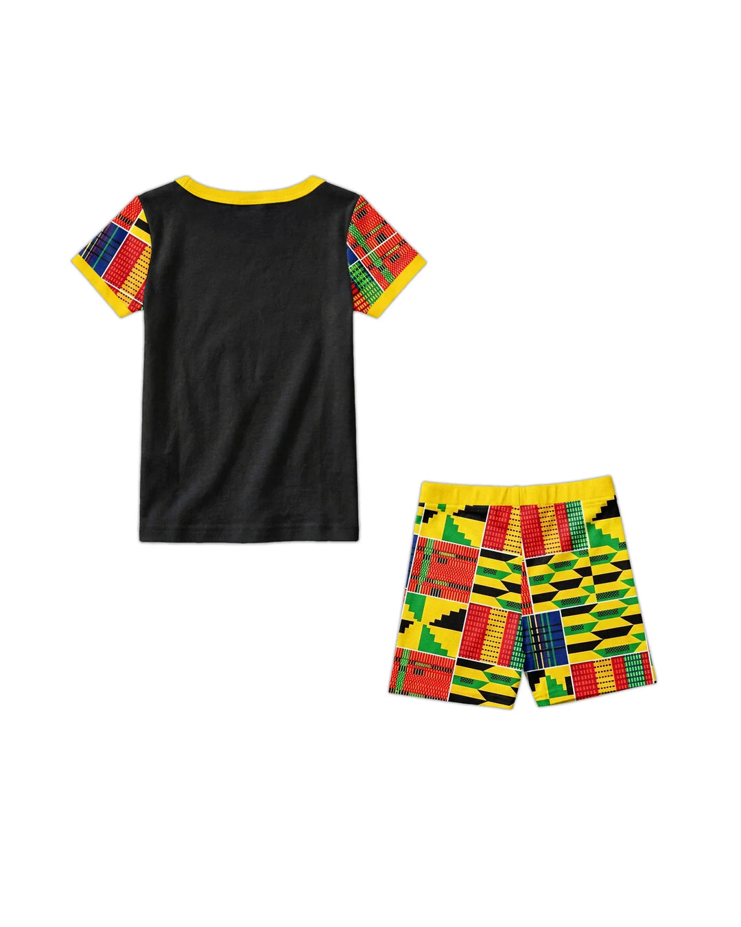 Custom Name I Am Black Child Boy Bamboo Two Piece Short Sleeve Shorts Pajama Set