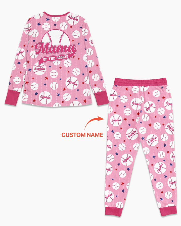 Custom Name Rookie of The Year Matching Bamboo Women Pajama Set