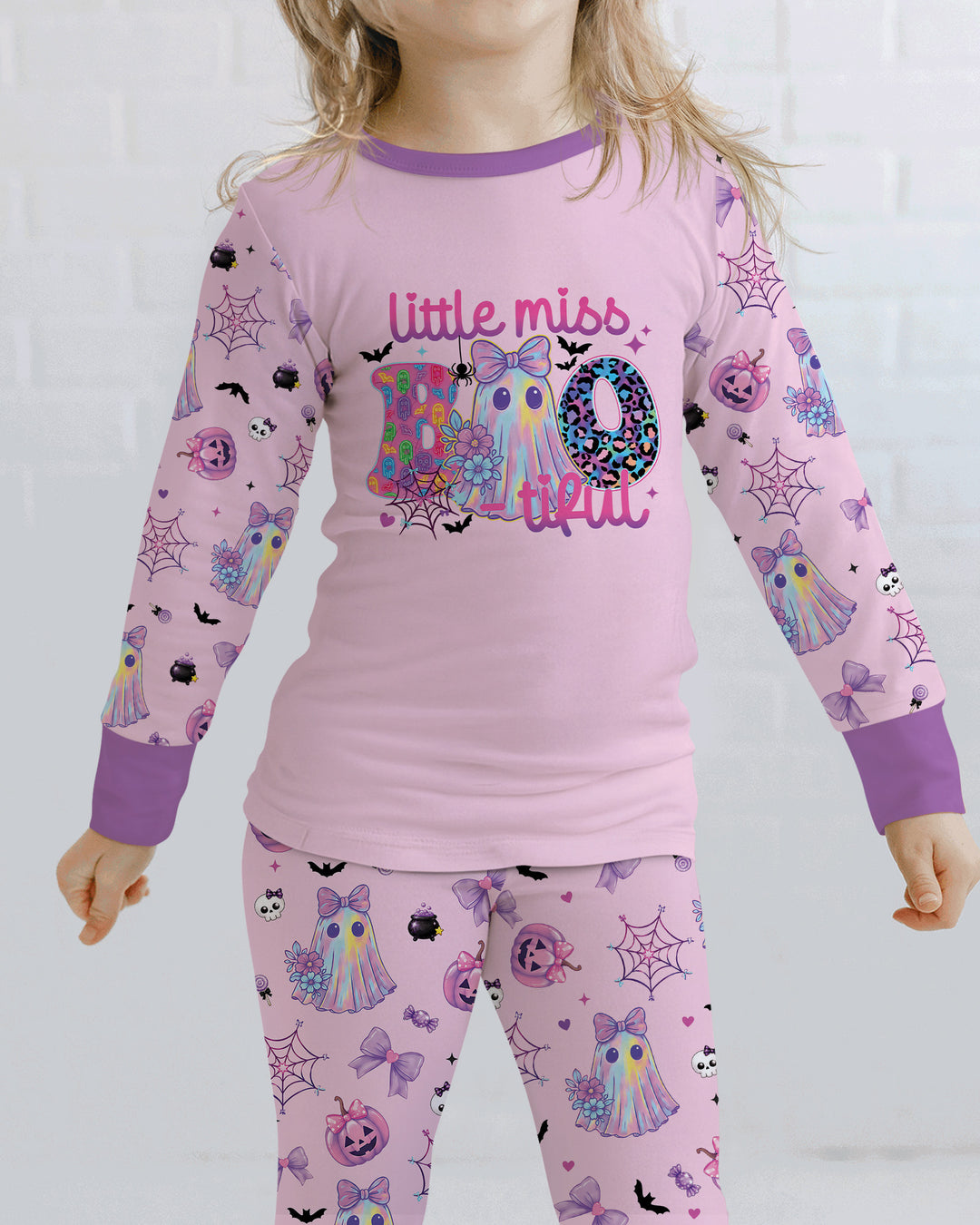 Little Miss Boo-tiful Bamboo Two Piece Long Sleeve Pajama Set