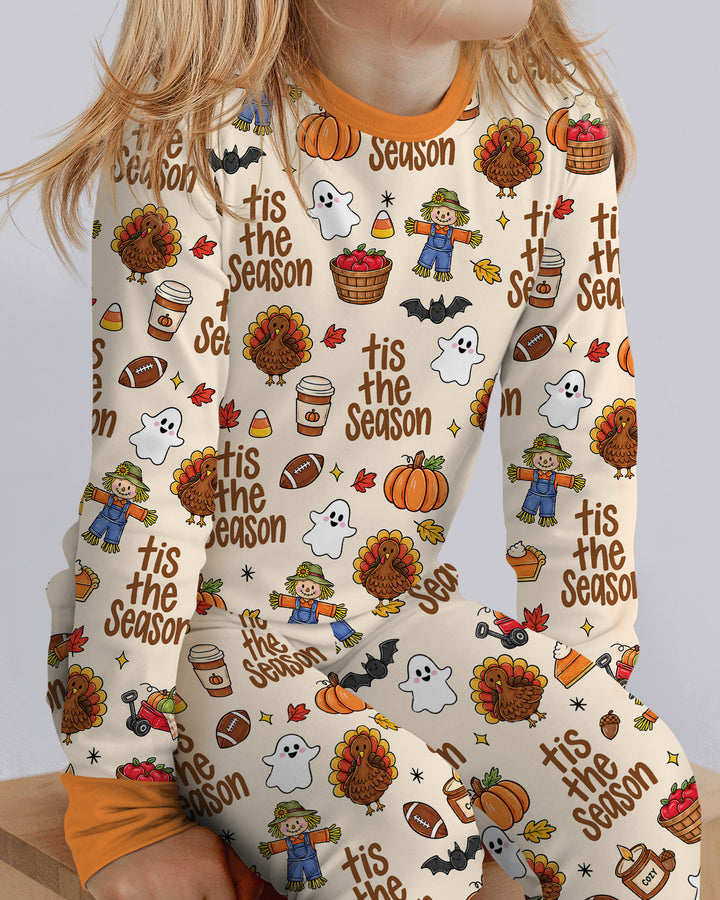 Fall Tis the Season Bamboo Two Piece Long Sleeve Pajama Set