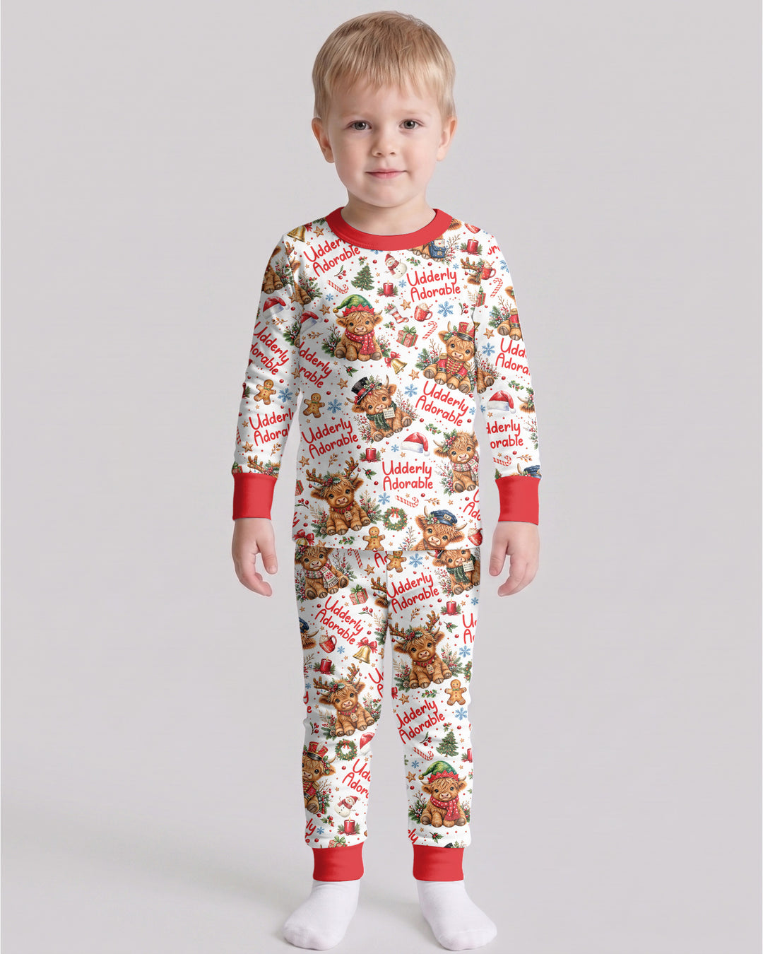 Udderly Adorable Bamboo Two Piece Long Sleeve Pajama Set