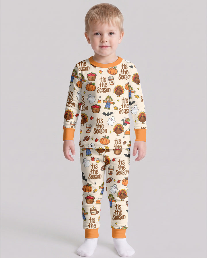 Fall Tis the Season Bamboo Two Piece Long Sleeve Pajama Set