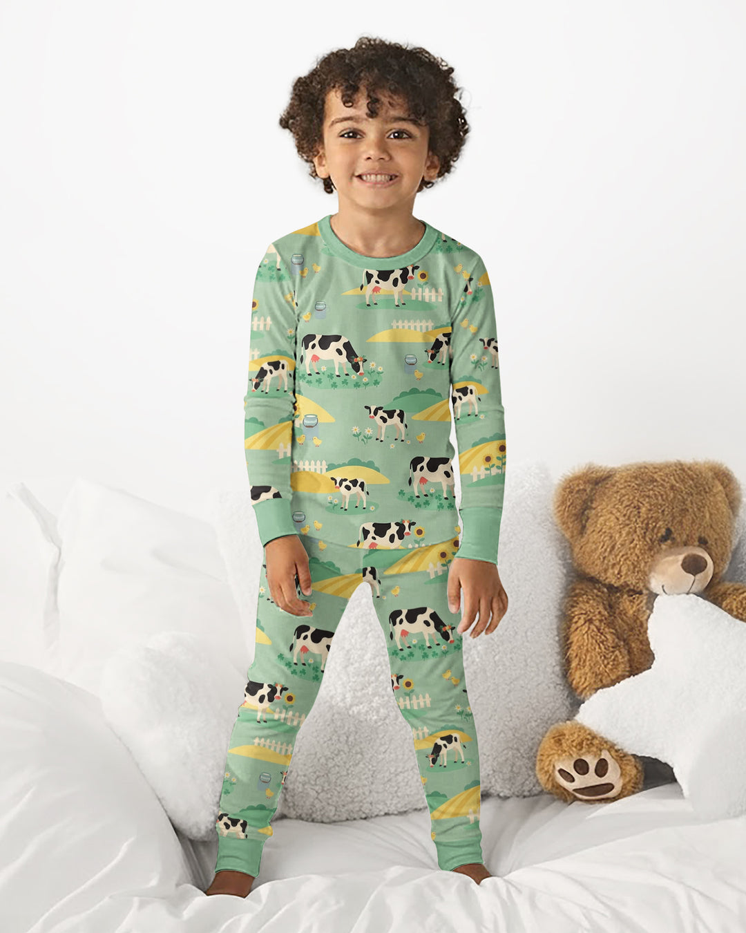 Pasture Sunlit Waltz Bamboo Two Piece Long Sleeve Pajama Set