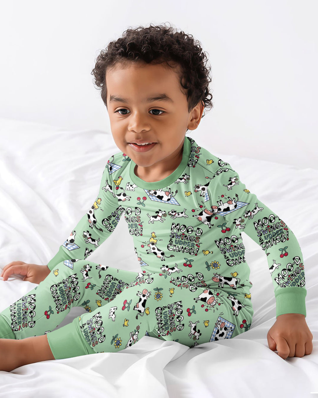The Udderly Secret Journal Bamboo Two Piece Long Sleeve Pajama Set