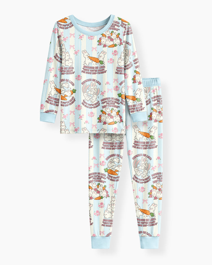 Hop-timism Bamboo Two Piece Long Sleeve Pajama Set