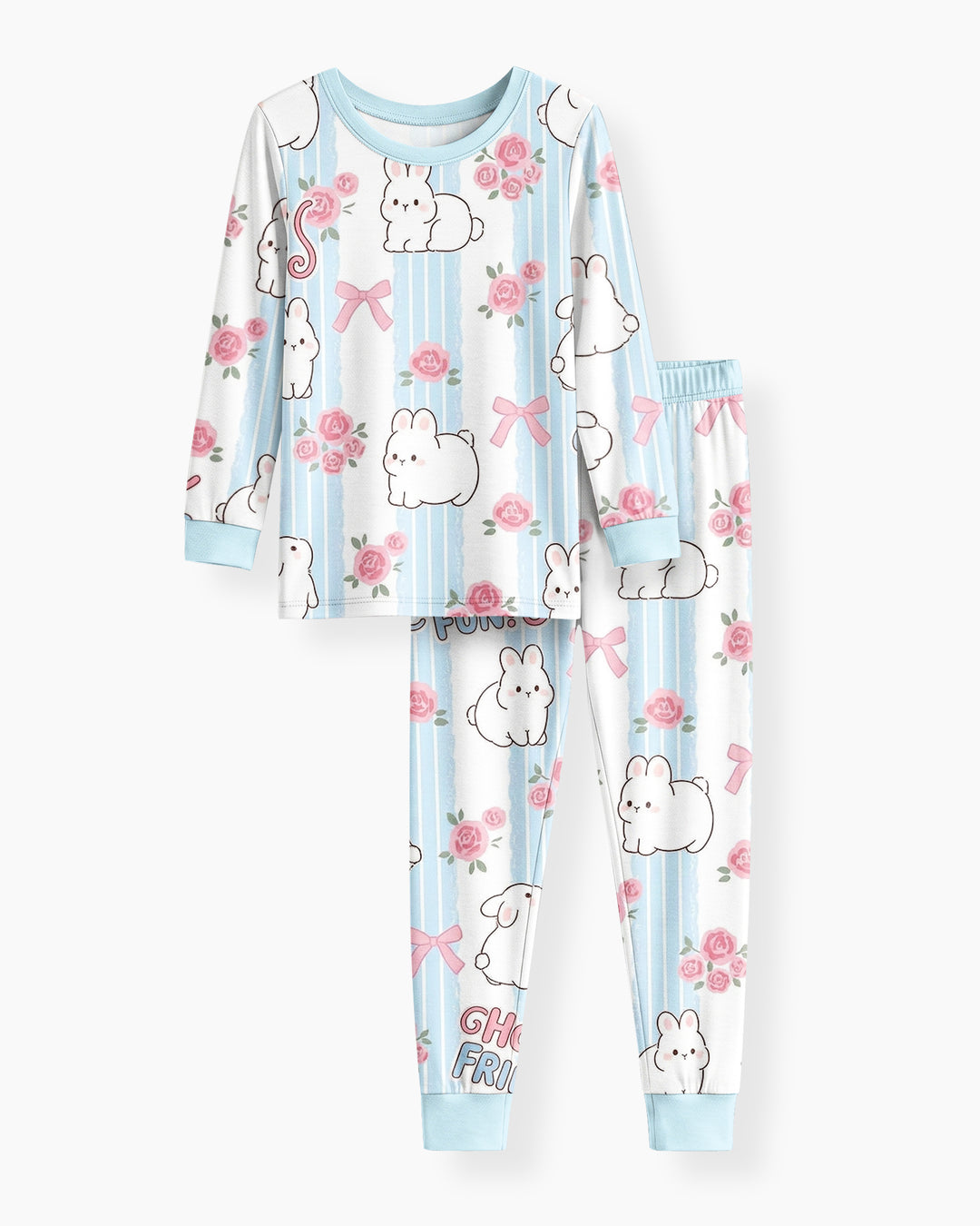Hoppy Friends Bamboo Two Piece Long Sleeve Pajama Set