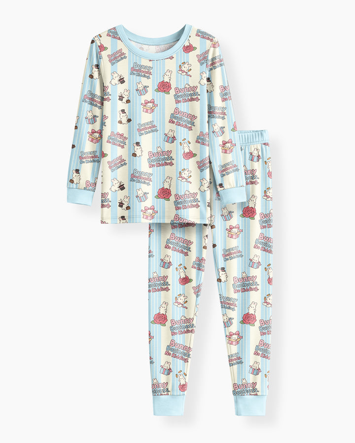 Boss Bunny Bamboo Two Piece Long Sleeve Pajama Set