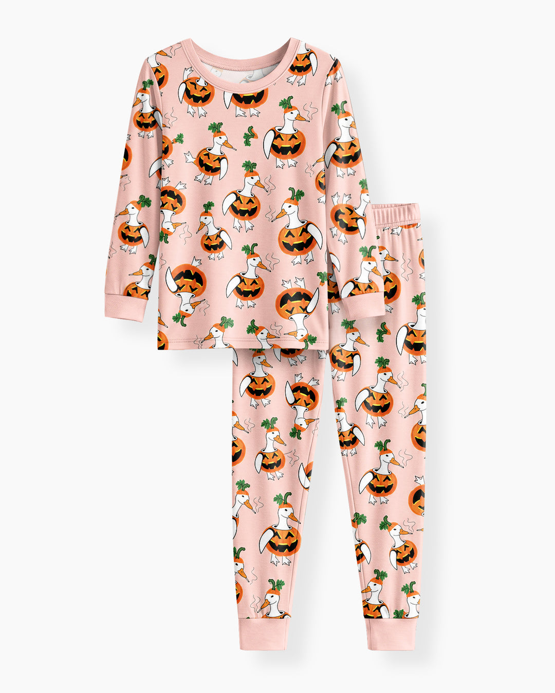 Spooky Duckling Waddle Bamboo Two Piece Long Sleeve Pajama Set