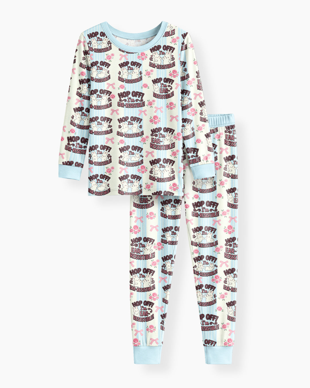 Bunny Besties Bamboo Two Piece Long Sleeve Pajama Set