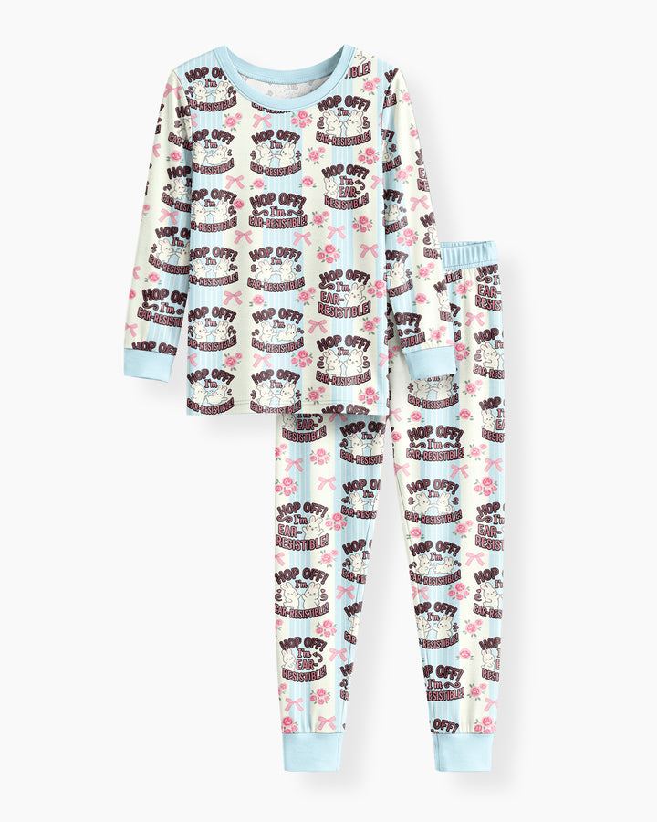 Bunny Besties Bamboo Two Piece Long Sleeve Pajama Set