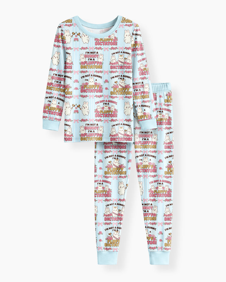 Bossy Bunny Bamboo Two Piece Long Sleeve Pajama Set