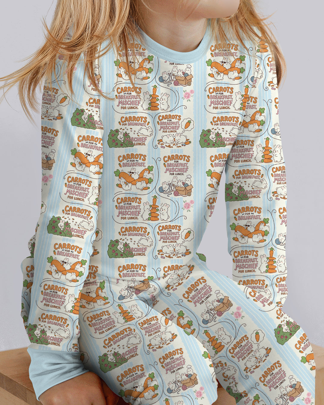 Little Troublemakers Bamboo Two Piece Long Sleeve Pajama Set
