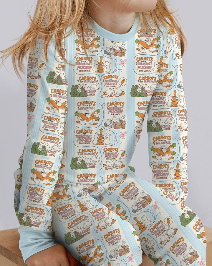 Little Troublemakers Bamboo Two Piece Long Sleeve Pajama Set
