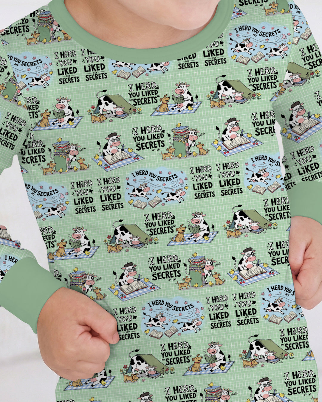 The Secret Gossip Club Bamboo Two Piece Long Sleeve Pajama Set