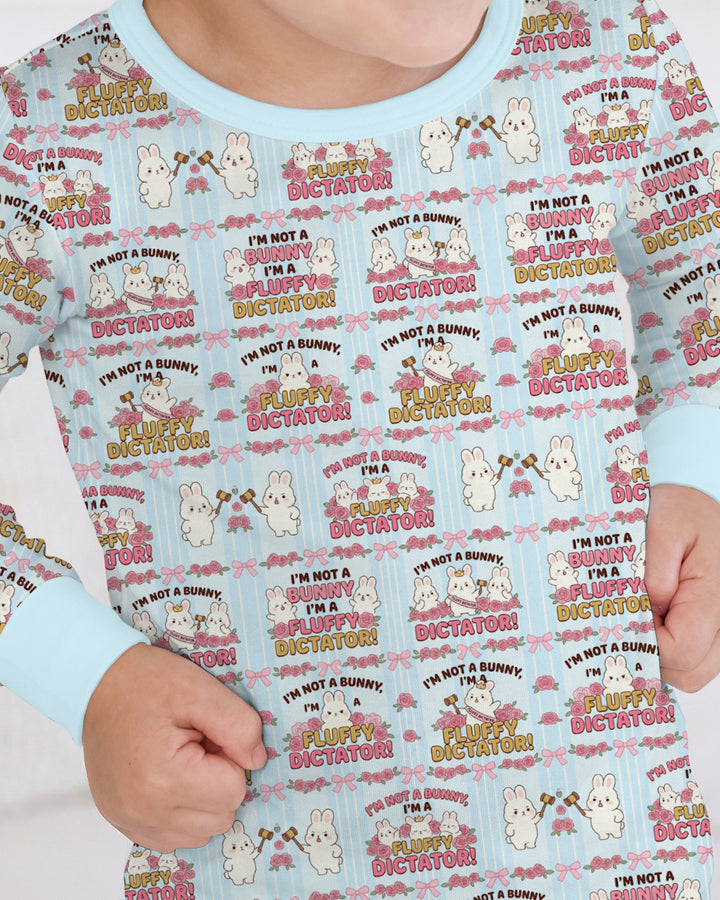 Bossy Bunny Bamboo Two Piece Long Sleeve Pajama Set