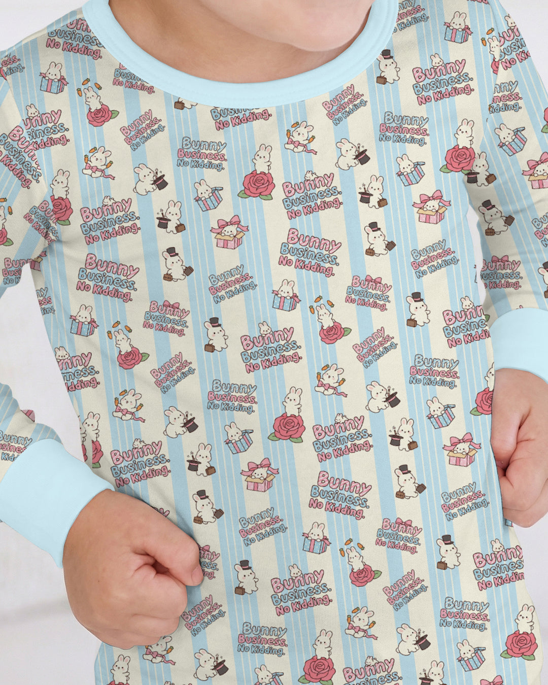 Boss Bunny Bamboo Two Piece Long Sleeve Pajama Set
