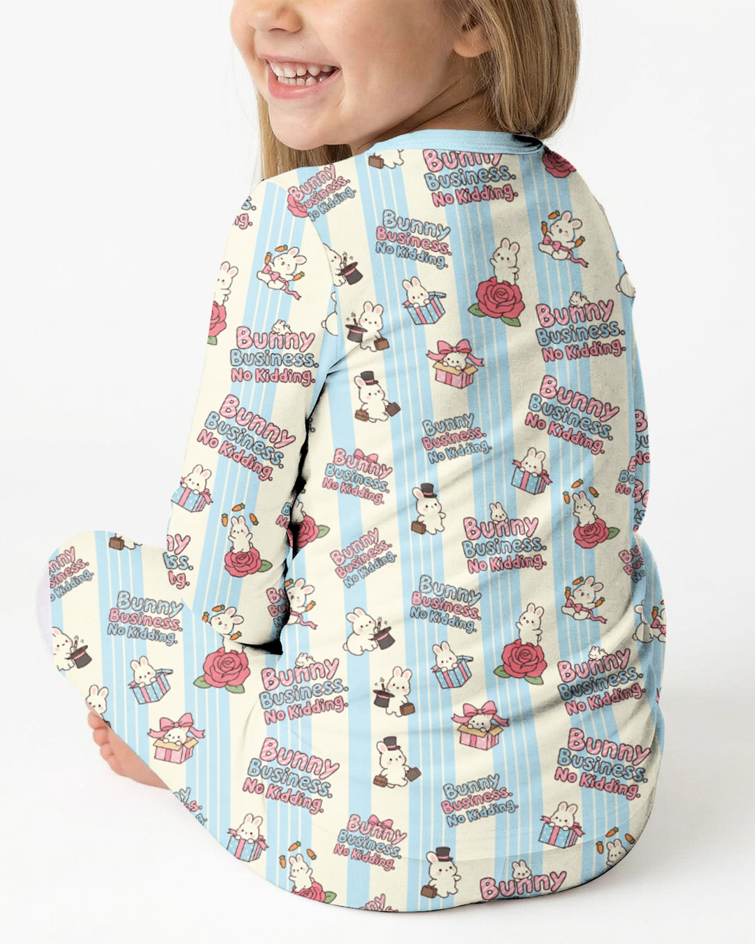 Boss Bunny Bamboo Two Piece Long Sleeve Pajama Set