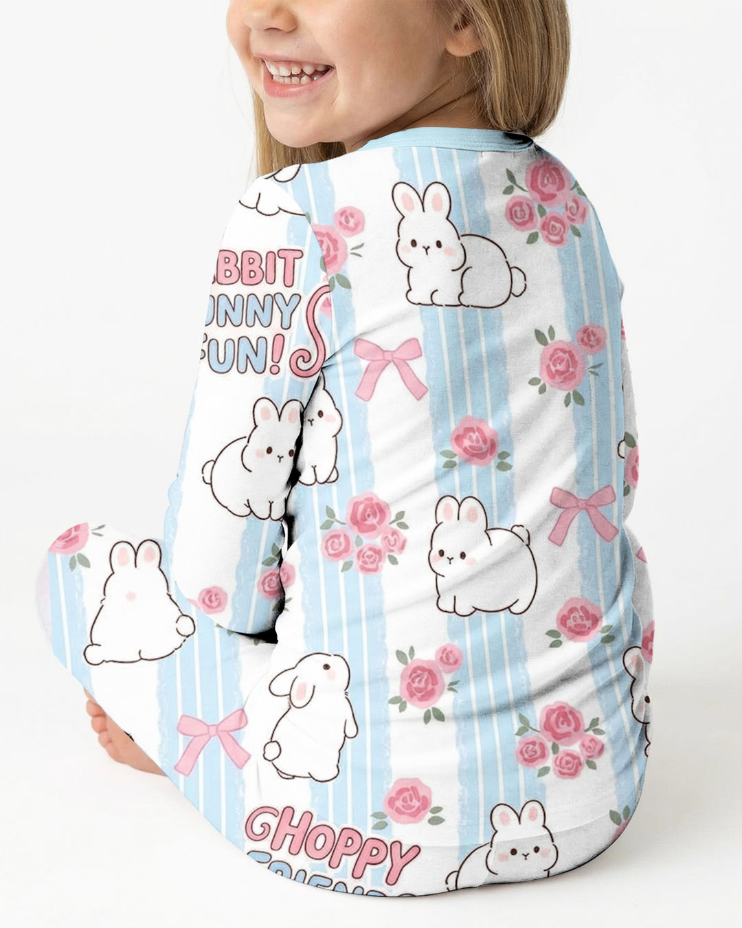 Hoppy Friends Bamboo Two Piece Long Sleeve Pajama Set