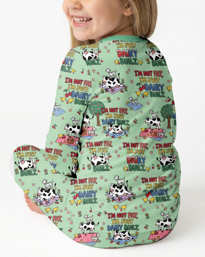 I'm Not Fat I'm Just Dairy Built Bamboo Two Piece Long Sleeve Pajama Set
