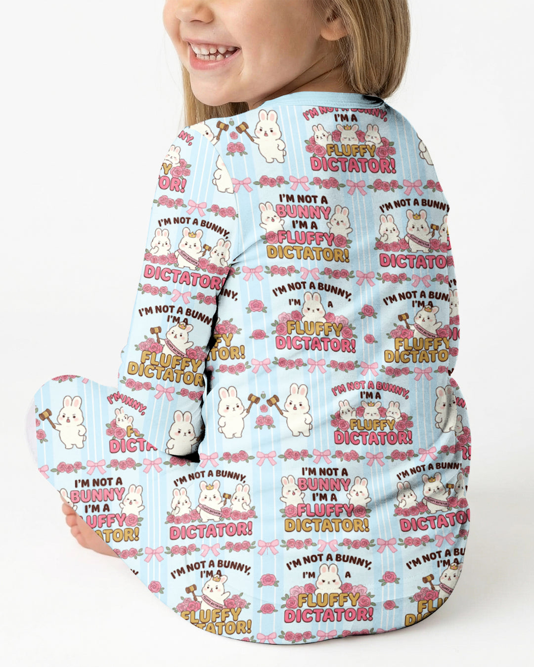 Bossy Bunny Bamboo Two Piece Long Sleeve Pajama Set