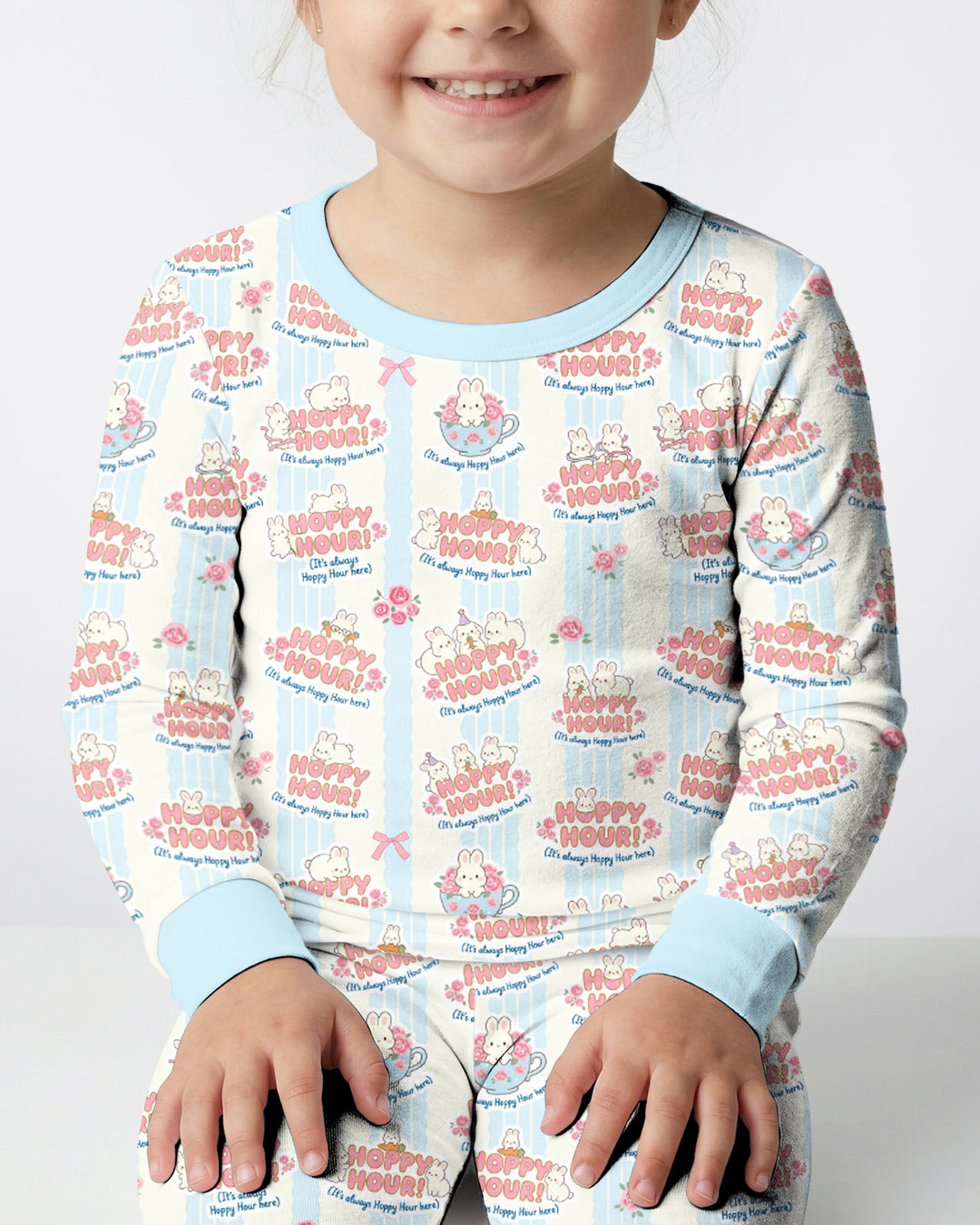 Hoppy Hour Bamboo Two Piece Long Sleeve Pajama Set