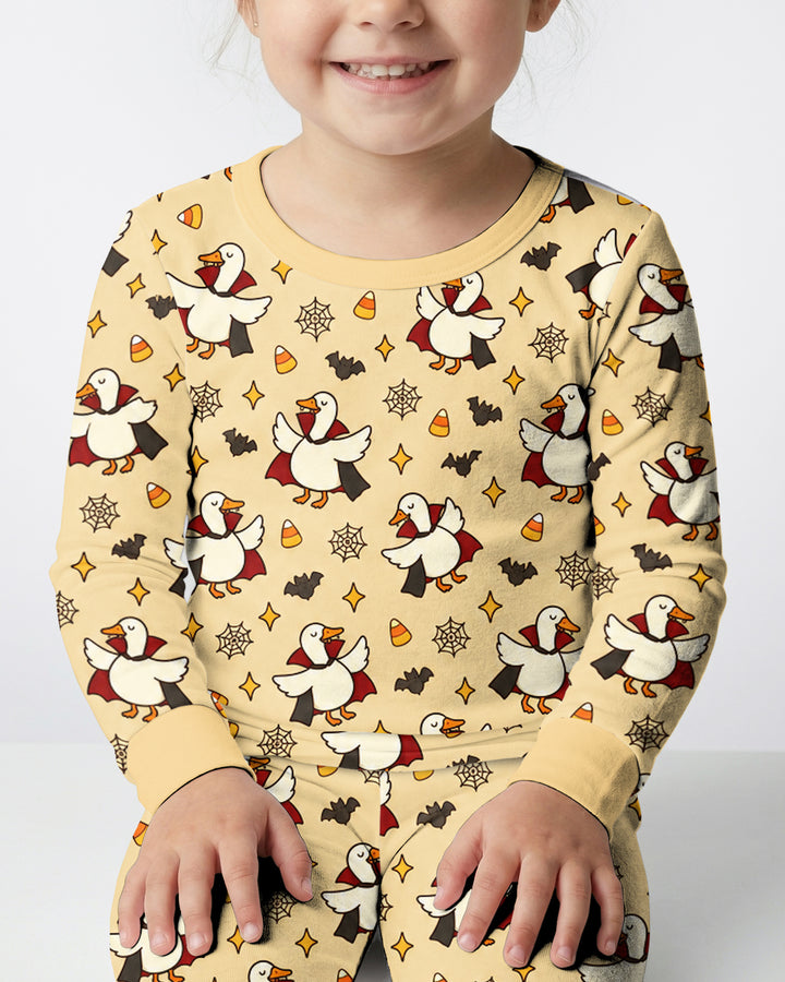 Count Duckula Candy Rush Bamboo Two Piece Long Sleeve Pajama Set