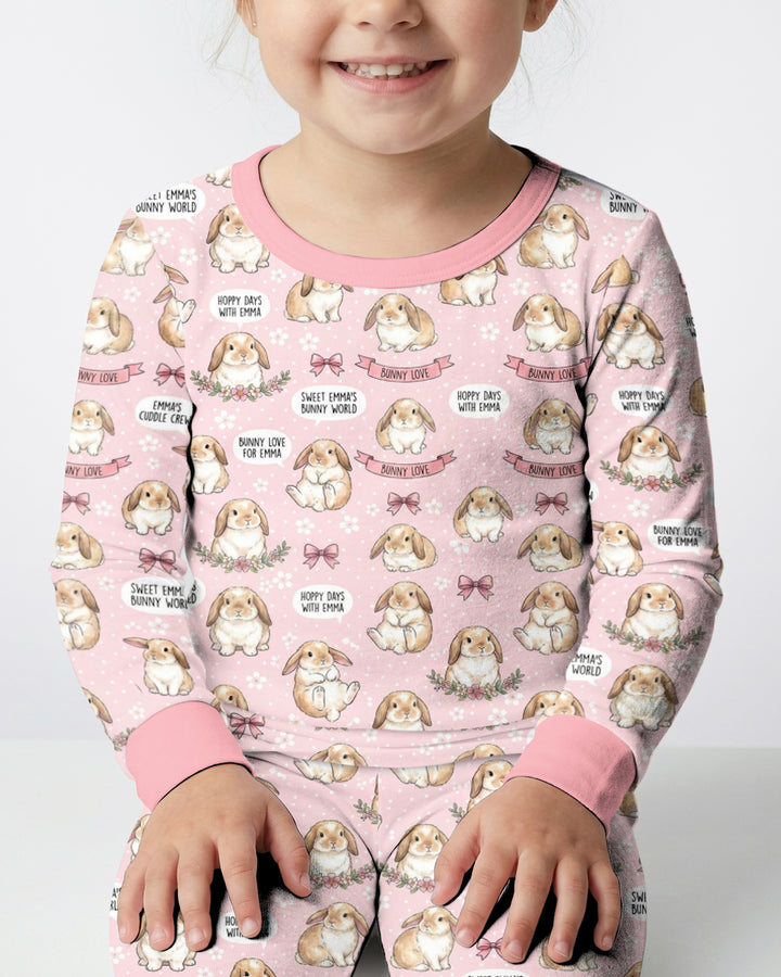 Sweet Bunny Worlds Bamboo Two Piece Long Sleeve Pajama Set