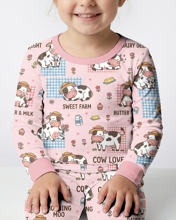 Drowned In Buttercream Bamboo Two Piece Long Sleeve Pajama Set